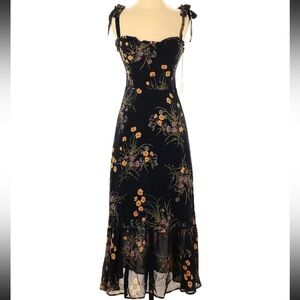 Reformation Nikita Midi Dress In Mademoiselle